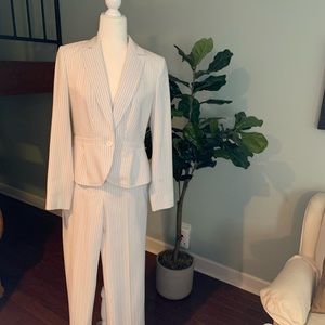 Nine West pinstriped pants suit